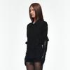 I Earth Raw Edge Cotton Shirt [Black]