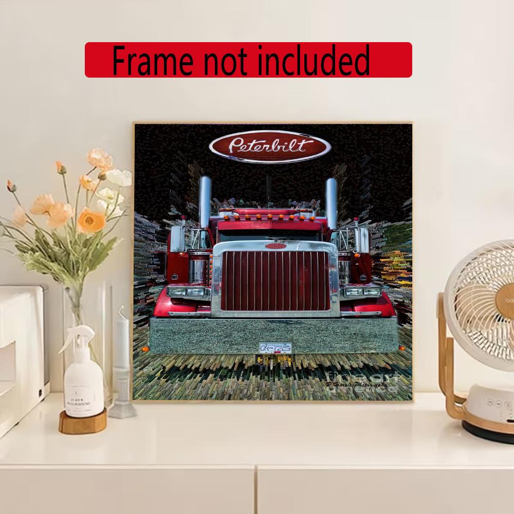 Kenworth 5D Diy Diamond Painting Round Diamond Mosaic Suitable For Beginners Diamond Painting Rhinestones Gift Frameless