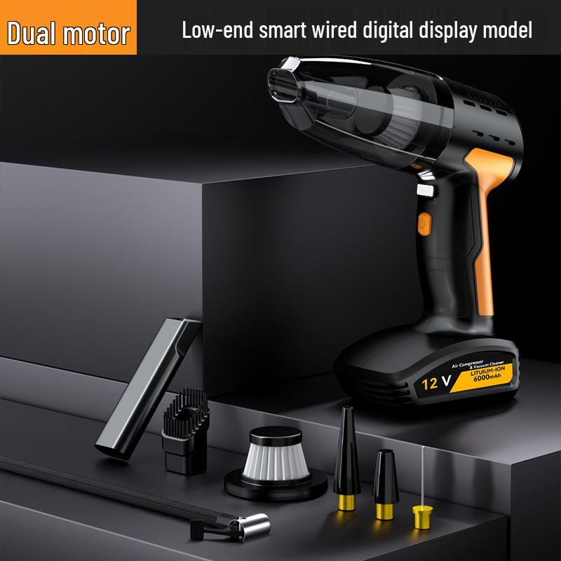 

Multifunctional 4-in-1 Portable Car Vacuum & Air Pump