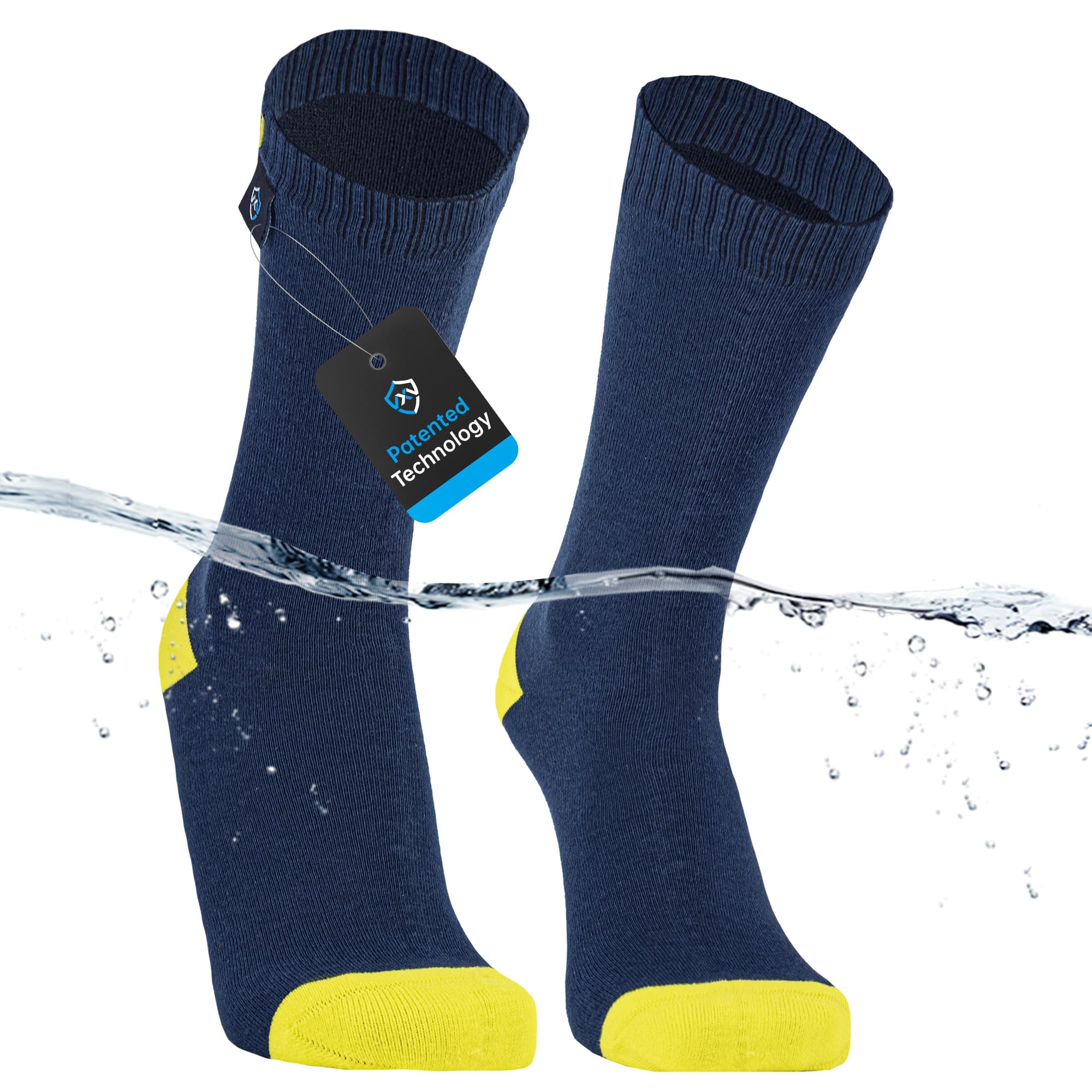 

DexShell Dexshell Crew Socks DS683 NB Ultra Thin Crew Yellow L Navy/Lime