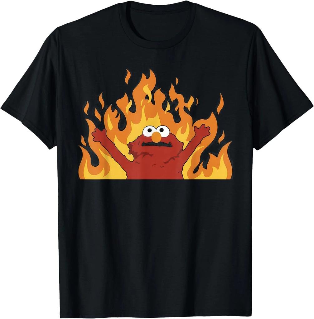 Hellmo Meme Everything is Fine, I'm Fine, Burning Fire T-Shirt