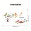 Cartoon Cute Bird Family Branch Flower Animal Wall Stickers Removable For Bedroom Living Room Foyer Decoration Wall Decals