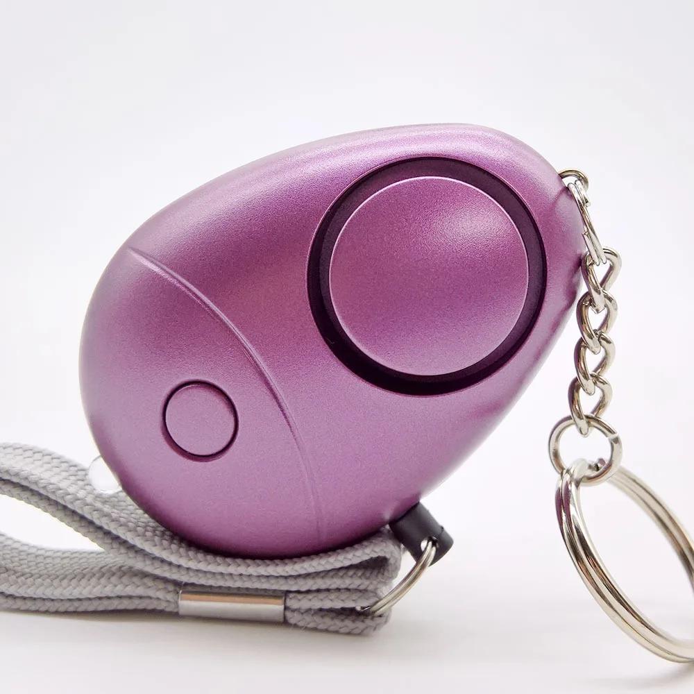 Self-defense Siren 130dB Egg-shaped Girl Women Security Protection Alarm Personal Safety Scream Big Keychain Emergency Alarm