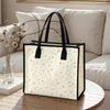 Sweet Heart Pattern Tote Bag Fashion Portable Daily Use Casual Top Handle Handbag for Women Outdoor Shopping Travel Commute