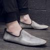 Mode Hohe Qualität Herren Walking Flats Schlichte Weiche Sohle Designer Slipper Lässige Leder Leichte Fahrschuhe Rutschfest Businessschuh