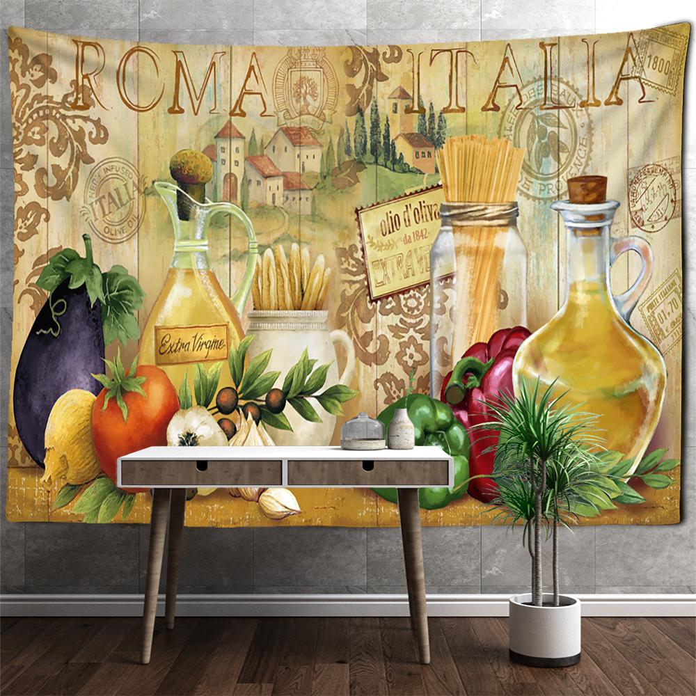 Nautical Background Cartoon Stamp Tapestry Wall Hanging Retro Kawaii Hippie Tapiz Psychedelic Kids Room Home Decor