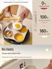 Non-Stick Deep Maifan Stone Pancake Frying Pan with Four-Hole Design for Easy Breakfast Cooking