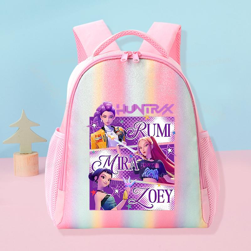 KPop Loveci na démony Škola Duhový Batoh Rumi Mira Zoey Dívka Studentský Batoh Anime Film Ženy Cestovní Batoh Narozeninový Dárek