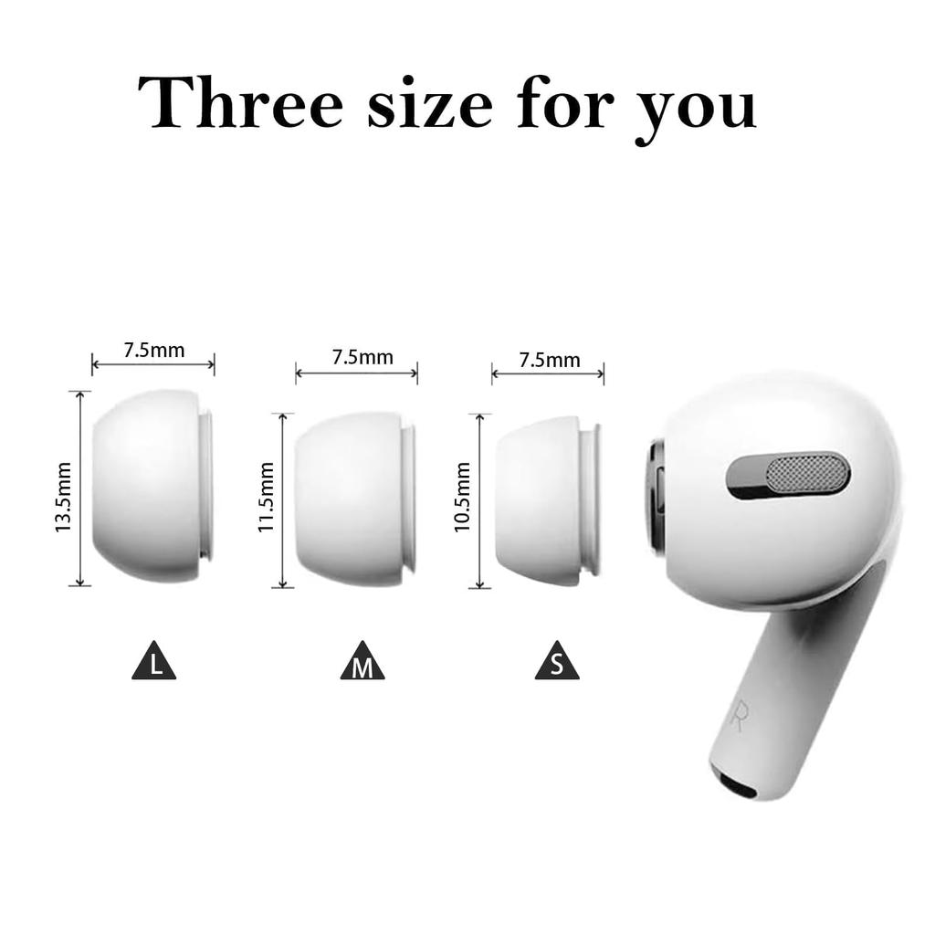 Memory Foam Ear Pads For Airpods Pro Wireless Bluetooth Earphones Silicone Ear Covers Caps Earphone Earpads Eartips 2pcs/Pair