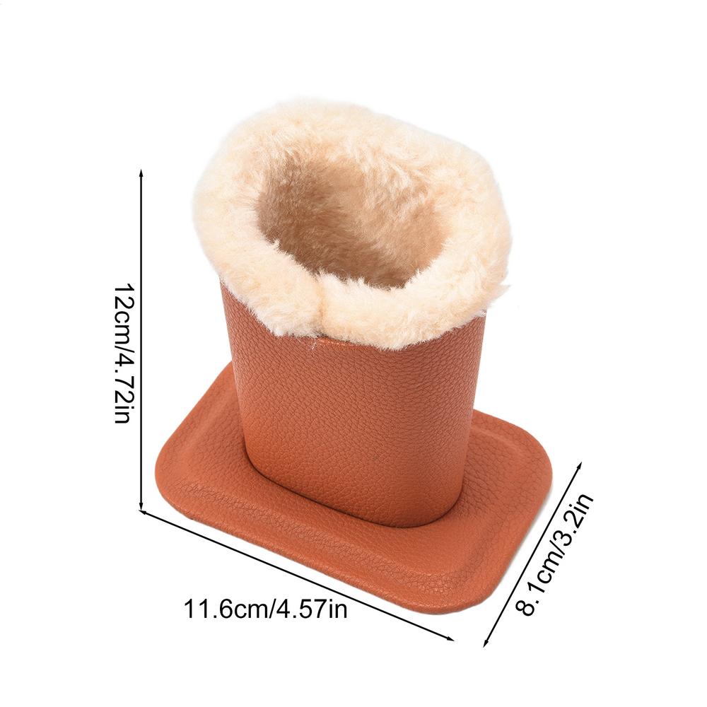Plush Lined Eyeglass Holder Stand Protective Glasses Case Nightstand Organizer Sunglasses Storage Box PU Leather Display Stand коричневый