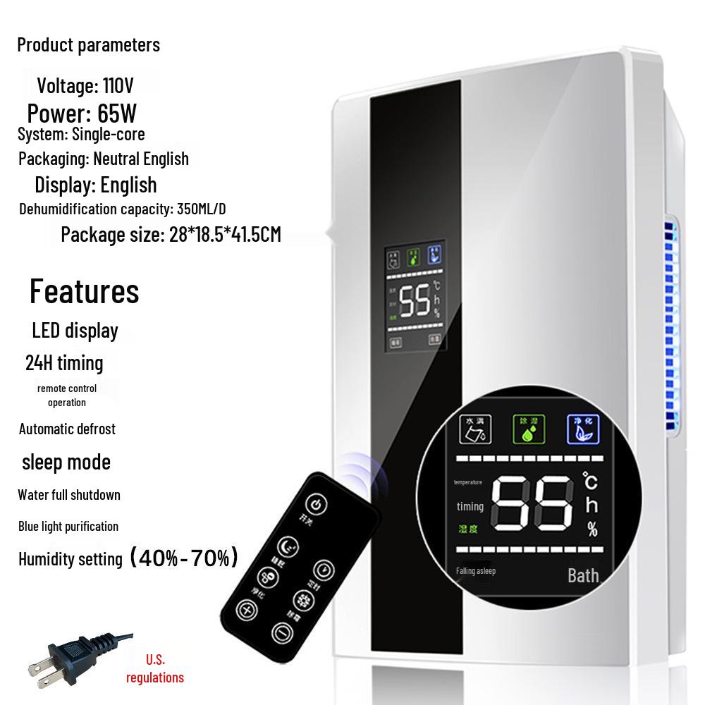 Dezumidificator Silențios de Mare Putere și Eficiență Energetică pentru Casă și Subsol