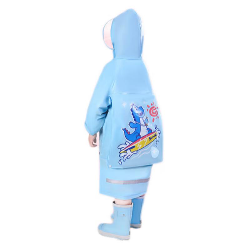 Paradise Kids  Skateboard Dinosaur EVA Raincoat L