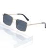 Unisex Metal Square UV400 Sunglasses Retro Luxury Designer Glasses for Travel Beach UV Protection