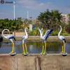 JNL Outdoor Resin Crane Sculpture Ornament