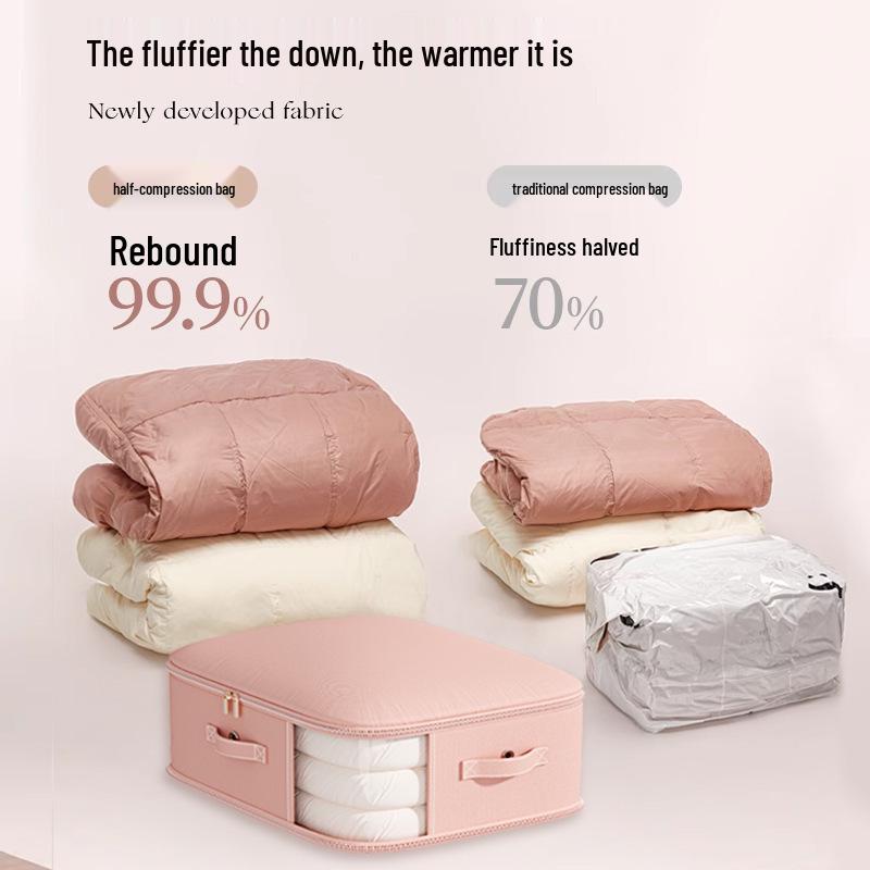 Large Capacity Transparent Vacuum Storage Bag for Down Jackets and Quilts