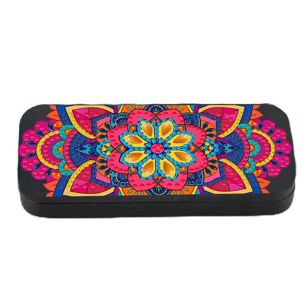 Stone Texture Diamond Painting Eyeglasses Case Diamond Art Sunglasses Case PU PU Glasses Holder Case Glasses Storage Case