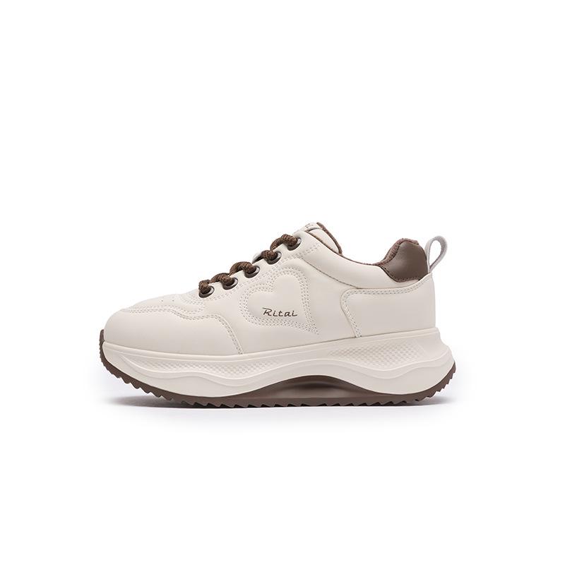 Women's Breathable Spring 2025 Casual White Sneakers - Versatile Non-Slip Travel Shoes (LF1152M)