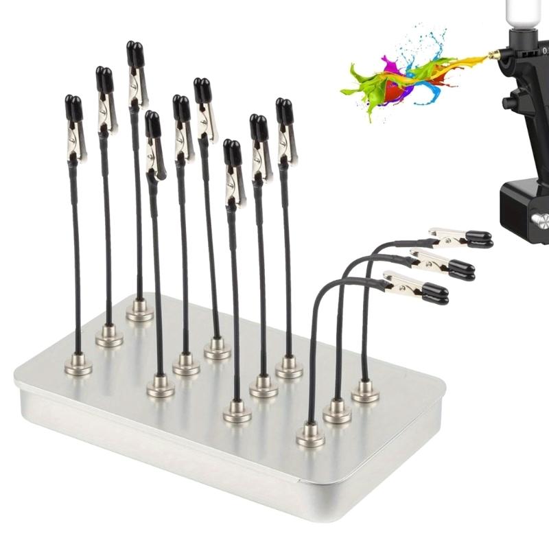 Magnetic Flexible Gooseneck with Clip for Helping Hands Third Hand Tool Electronics Soldering Jewelry Painting Art Craft