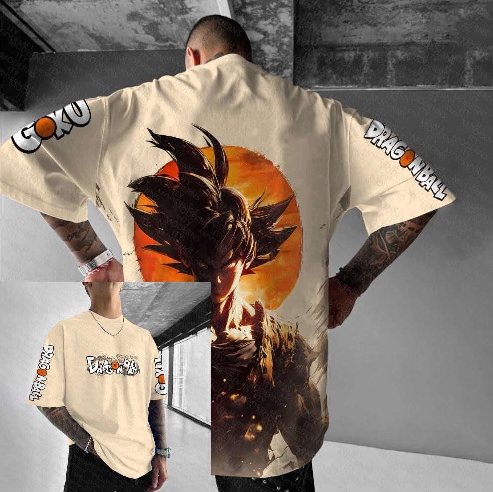 Summer New Y2k Dragon Ball Super Saiyan Graphic TShirts Man Oversized Women Cotton Short Sleeve Tee Casual Tops Harajuku Unisex