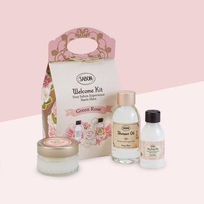 Welcome Kit Green Rose Planning (Shower Oil 100ml + Body Scrub 60g + Silky Body Milk 50ml)