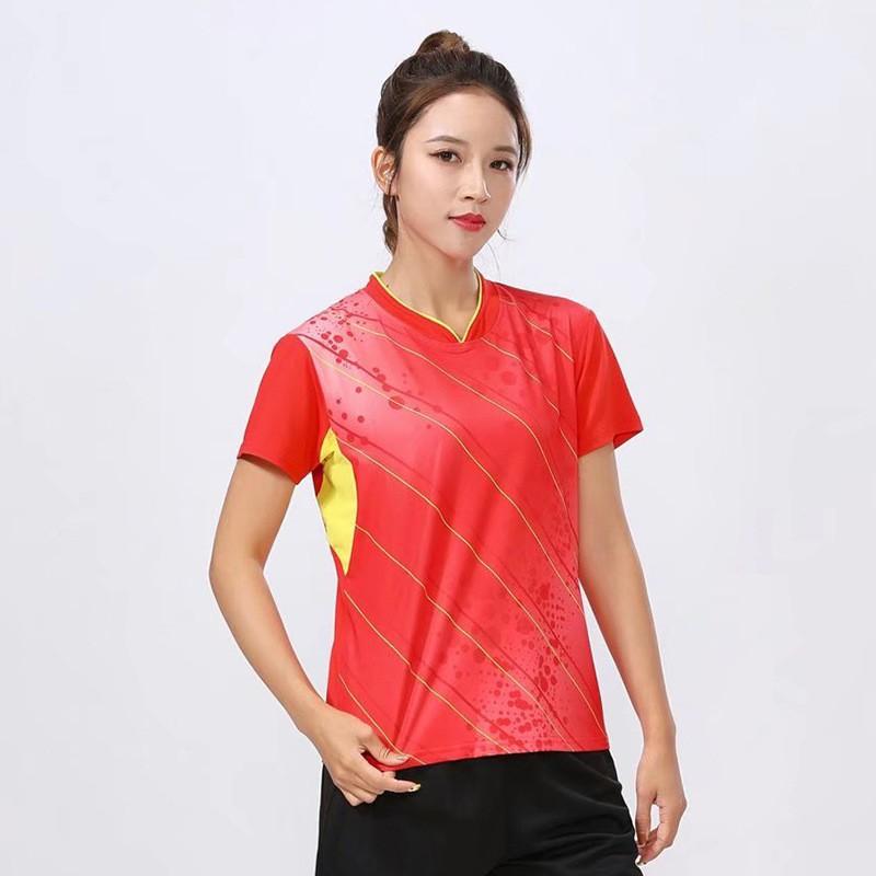 Quick-dry Badminton Shirt Set Unisex Tennis Table Sportswear Custom Print