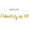 Funny Gold Glitter Banner Happy Mens Birthday Party Supplies, Ideas, and Gifts 21st, 30th, 40th, 50th, 60th, 70th, 80th Adult Birthday Decorations
