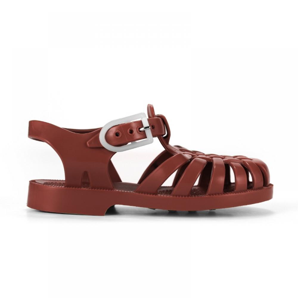 Meduse Sun 201 Terracotta Marrone Terracotta Bambini Bambini Sandali Scarpe Gelatina