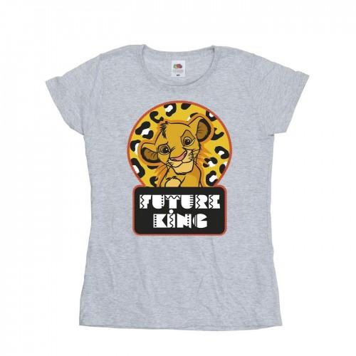 

Disney Womens/Ladies The Lion King Future Simba Cotton T-Shirt XXL білий