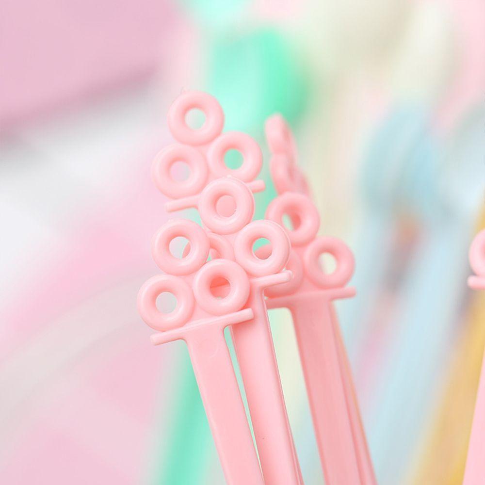 Fruit Stirrer Tools Long Handled Mini Plastic Candy Color Coffee Spoon Bar