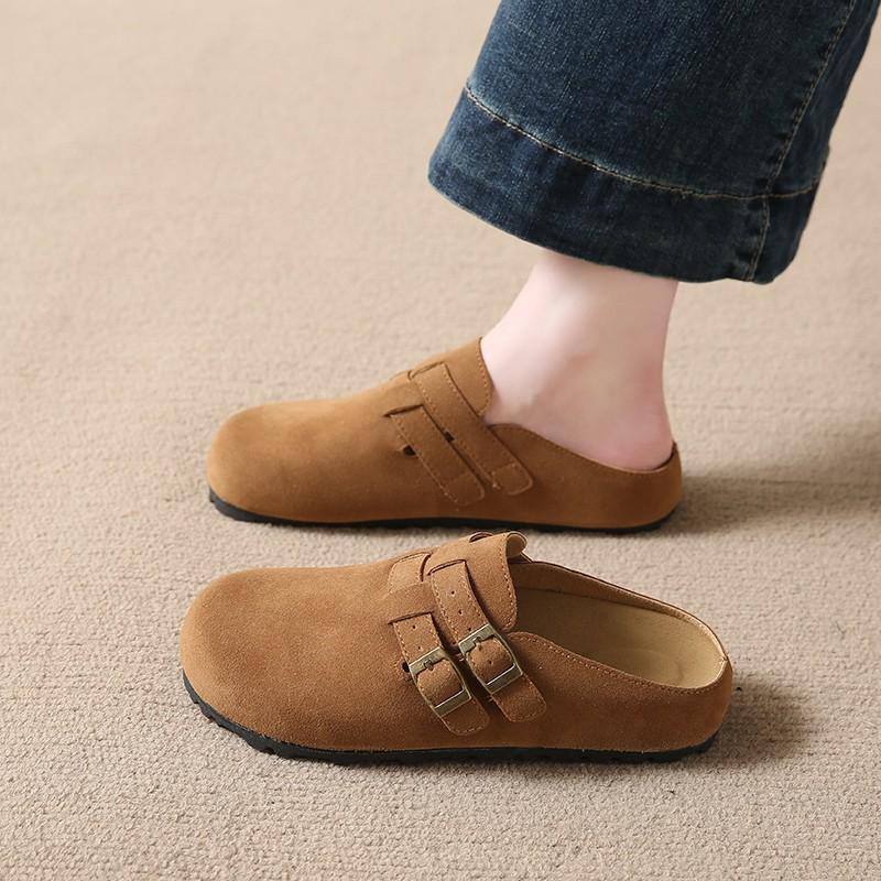 

Baotou женские весенние полутапочки Mueller с плоской подошвой Lazy People A Stirrups тапочки женские летние уличные модные женские дышащие туфли 39