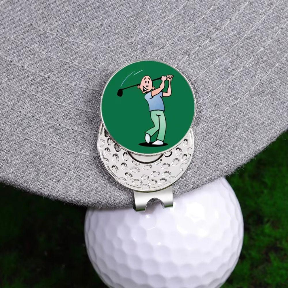 Magnetic Golf Ball Marker Position Marker Golf Cap Clips Funny Golf Hat Clips  Men Women