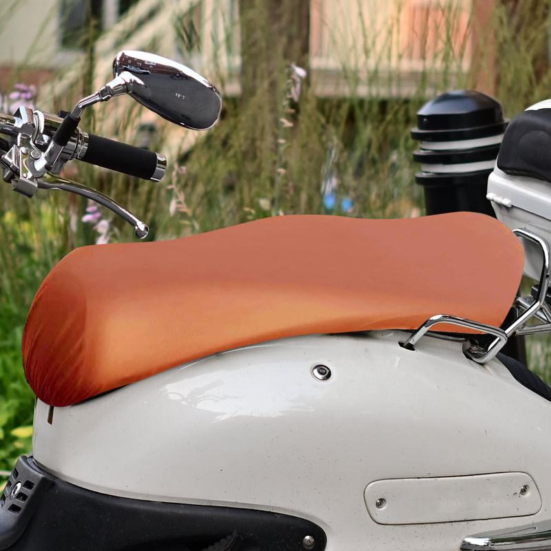 Premium PU Motorcycle Seat Cover Waterproof Uv Resistant Heavy Duty Protective Cushion Cover for Scooter Motorbike Seat