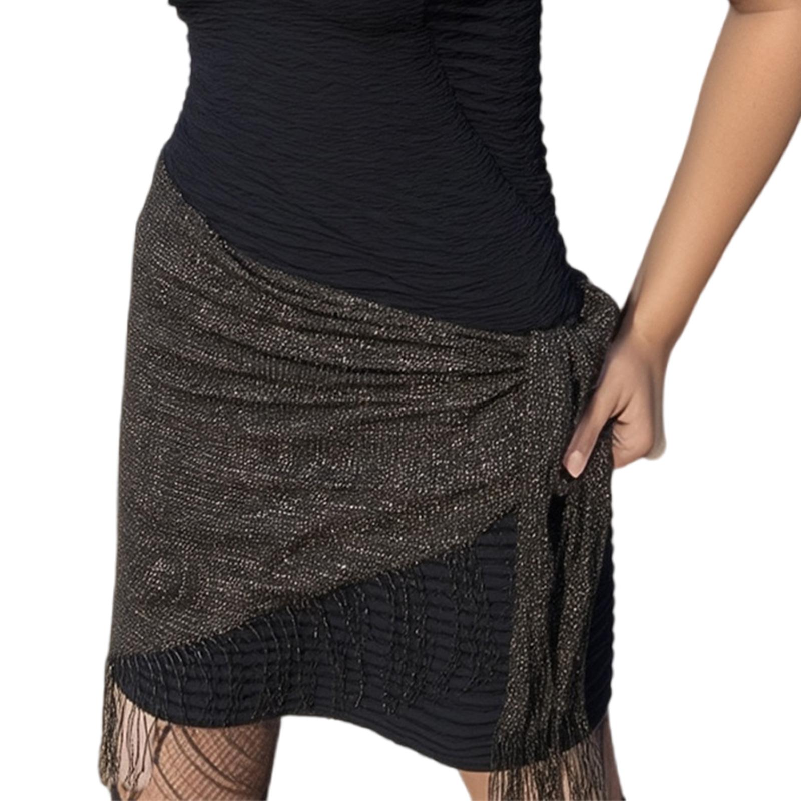 Сверкающая двусторонняя юбка-саронг и шаль Стильный пляжный аксессуар Дышащая полиэстеровая ткань 7