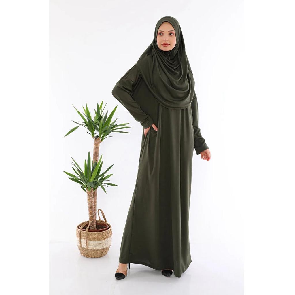 One-piece Prayer Dress, Halter-length, Black