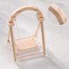 Freestanding Wooden Miniature Swing with A-Shaped Collectible Model