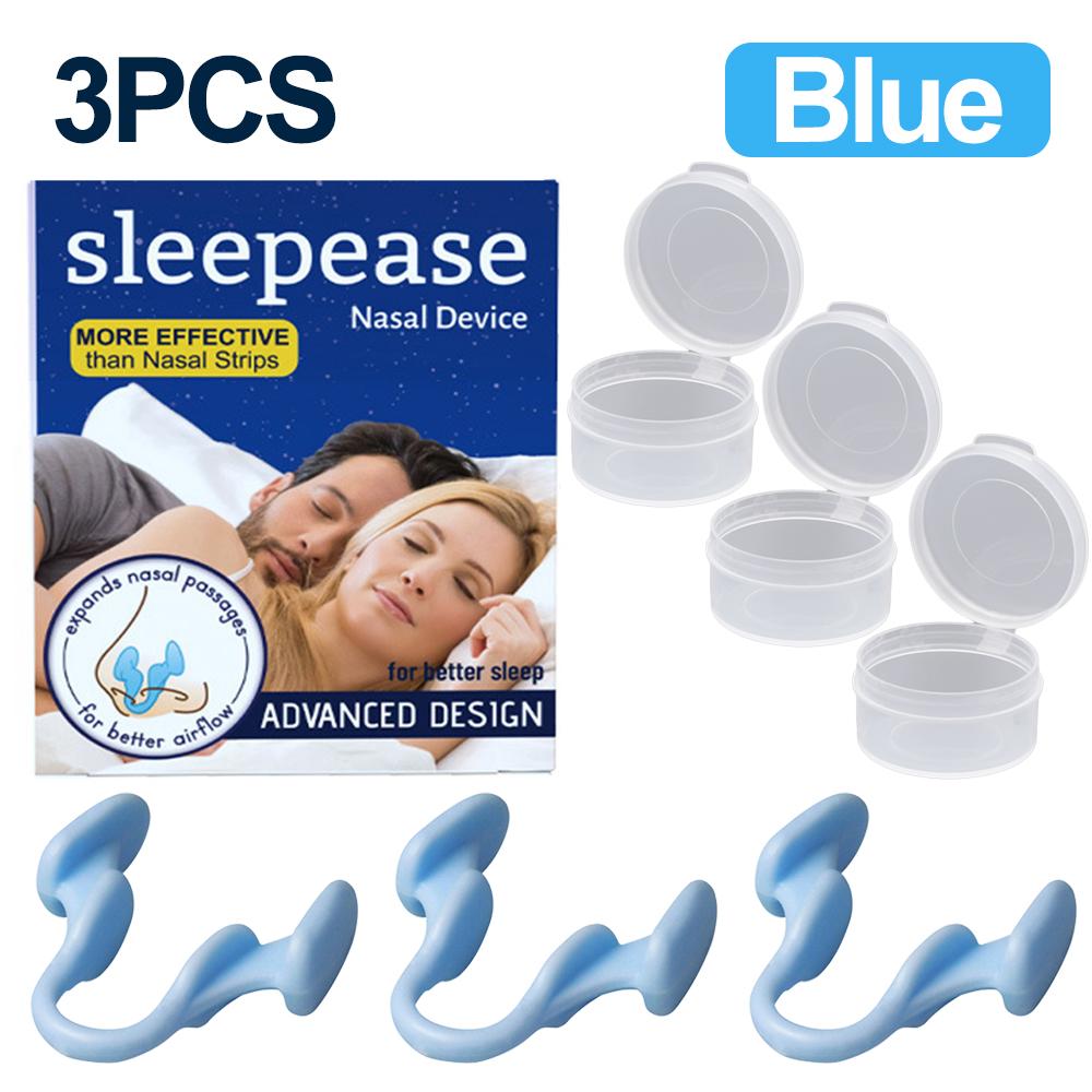 1~4Pcs Silicone Nose Clip Anti Snoring Nasal Dilator Stop Snore Aid Easy Breathe Improve Sleeping Rhinitis