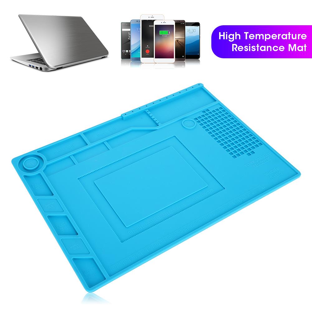 Heat Insulation Repairing Silicone High Temperature Resistance Mat with Magnetic Grooves
