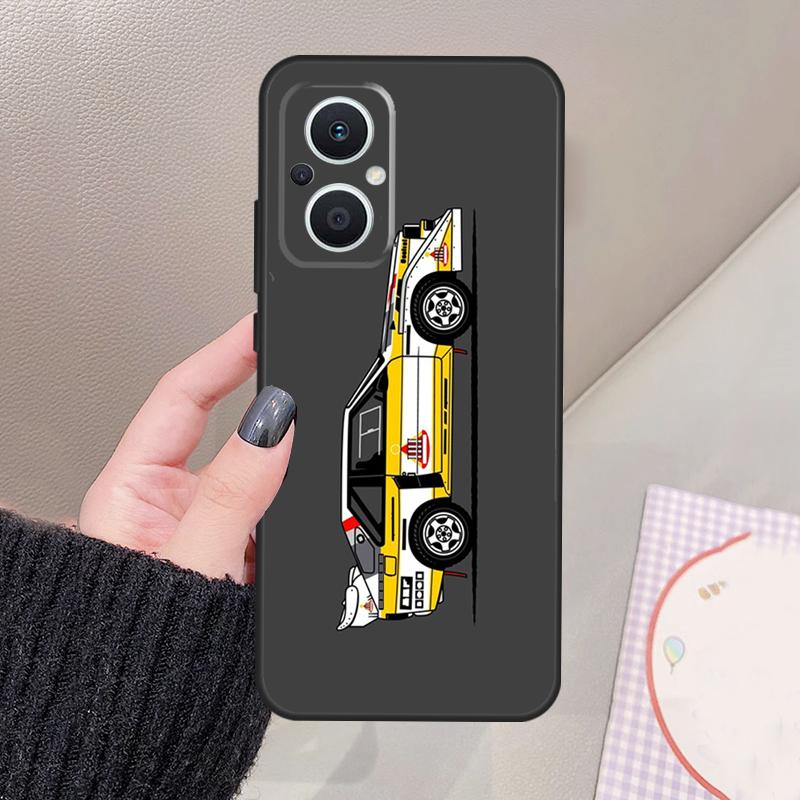 T16 Rally Car Funda For OPPO Reno 8 7 Lite 11F 12F 13F 14F 15F 10 12 13 14 Pro OPPO Find X8 X6 X9 Pro Case