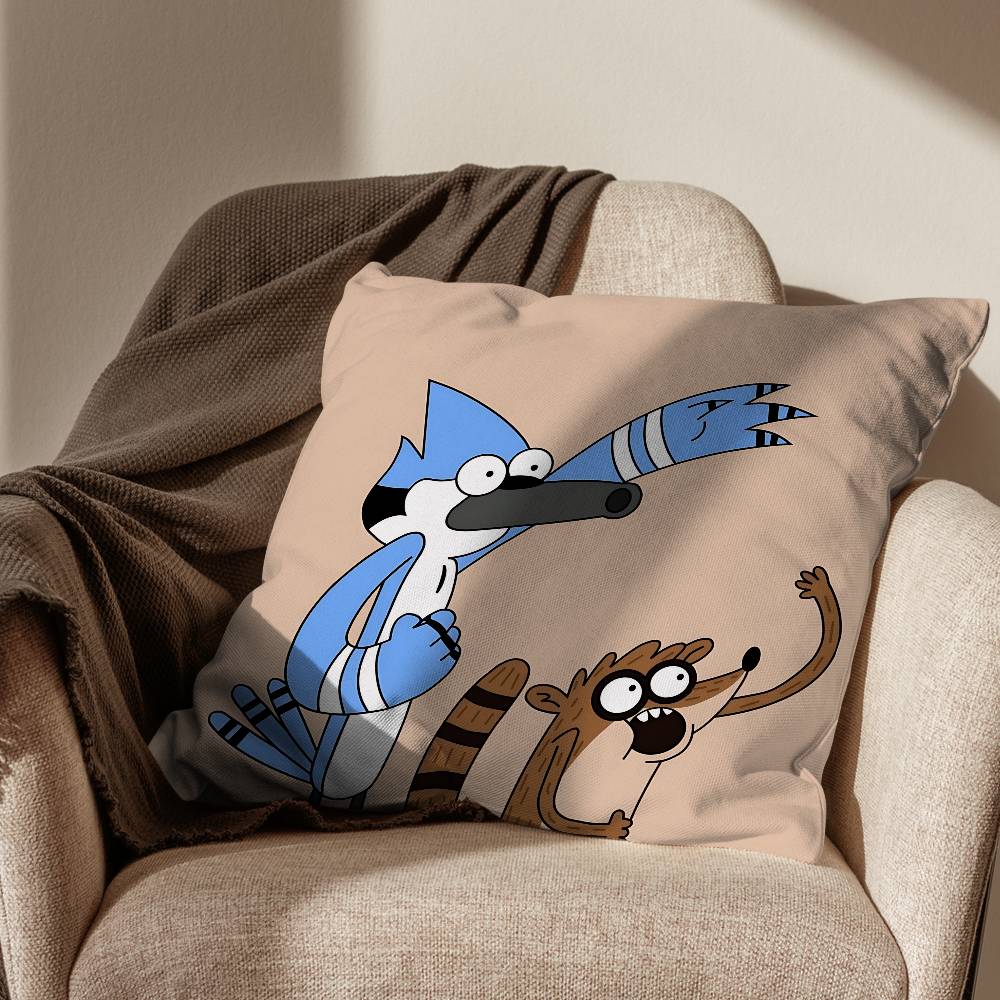 Cuscino Mordecai Regular Show per il tempo libero federa per cuscino divano soggiorno federa per cuscino letto camera da letto decorazione per la casa