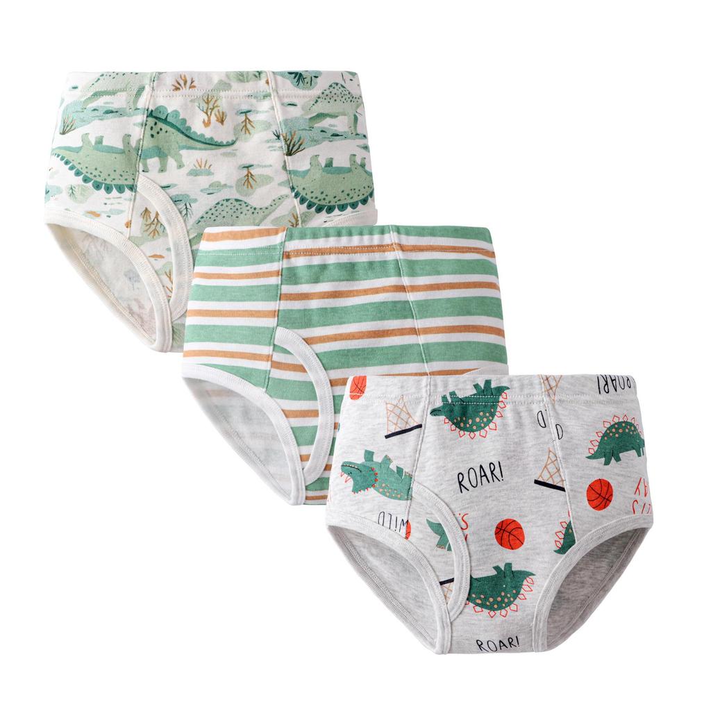Mutandine da Bambino in Puro Cotone con Dinosauri - Pantaloncini Cartoon per Toddler e Bambini