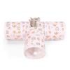 for Cat Tunnel Tube Collapsible Tunnels for Pet Peek Hole Hide-and-Seek Game
