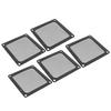 5Pcs PC Computer Case Cooler Fan Dust Filter Magnetic Frame Dustproof PC Fan Dust Filter Mesh Black 80mm