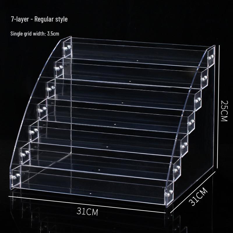 Multi-layer Transparent Cosmetic Organizer for Eyeshadow, Powder, Lipstick, Perfume, and Nail Polish