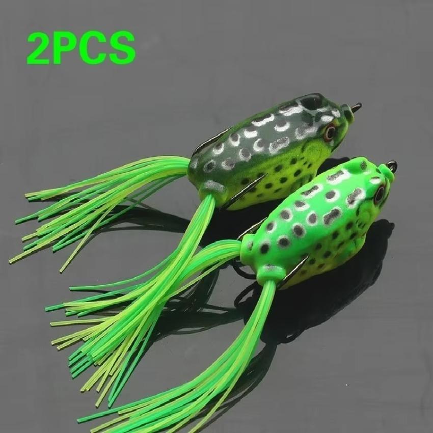 2 Pcs New Toad Frog Soft Tube  Fishing LureHanging Fishing Bait Tool Frog LuresSuitable for Better Fishs