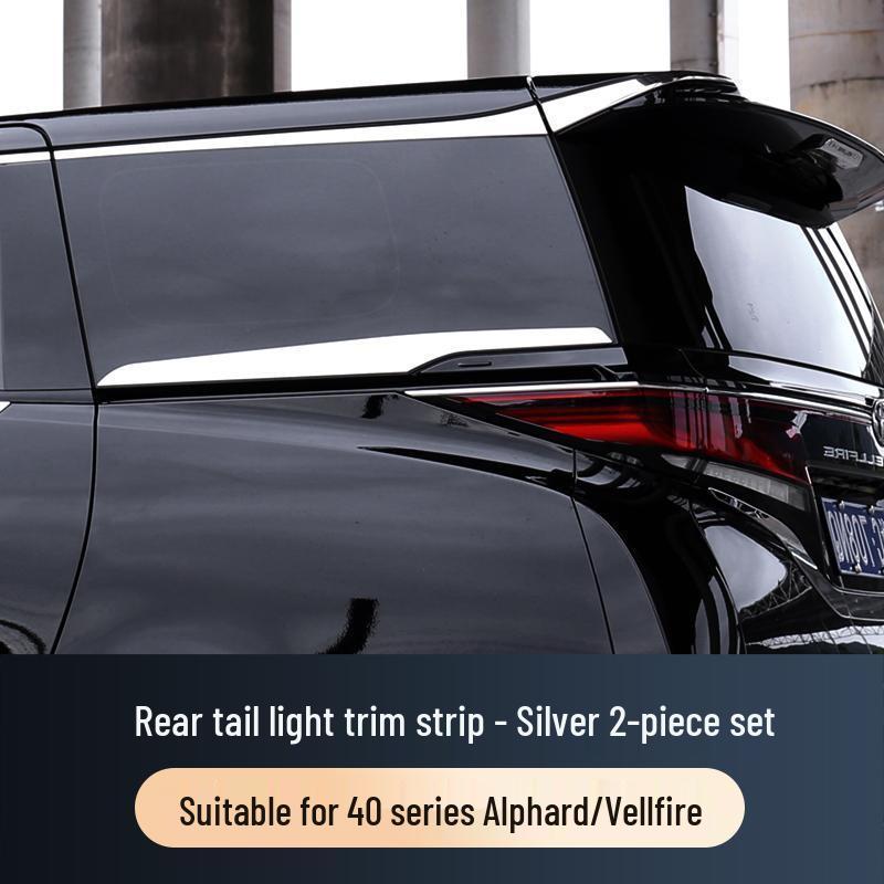 Compatible 24-Model Alphard Mona Lisa Trim Strips for 40-Series Vellfire Hood, Rear License Plate, and Fender. Toyota Alphard (imported)
