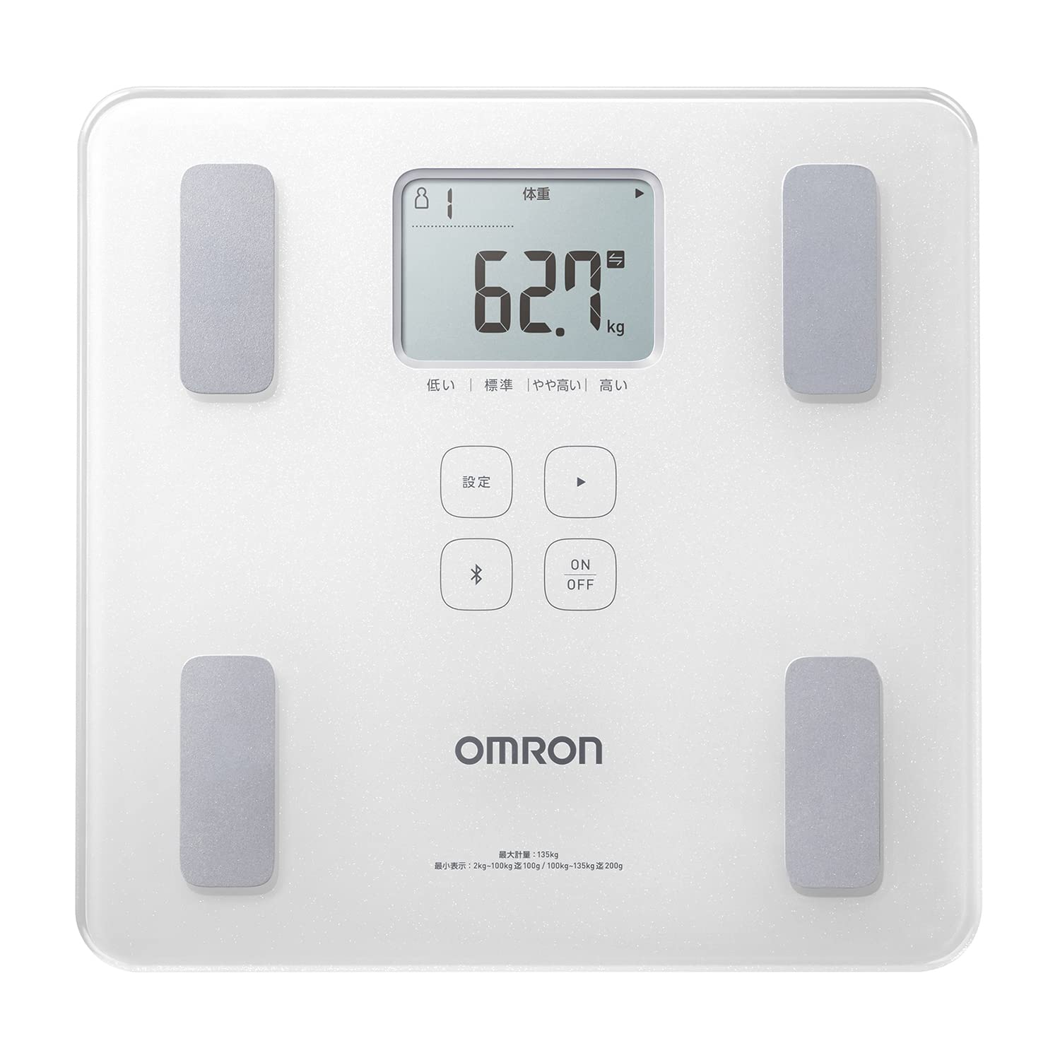 

Weight Body Composition Meter Body Scan Shiny White HBF-228T-SW