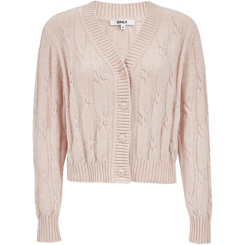 

ONLY 2025 Women s V-Neck Drop Shoulder Cable Knit Cardigan XL