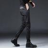 Men's Jeans Men's Autumn and Winter2024New Slim Fit Skinny Stretch Men's Pants Korean Style All-Matching Trendy Black Trousers