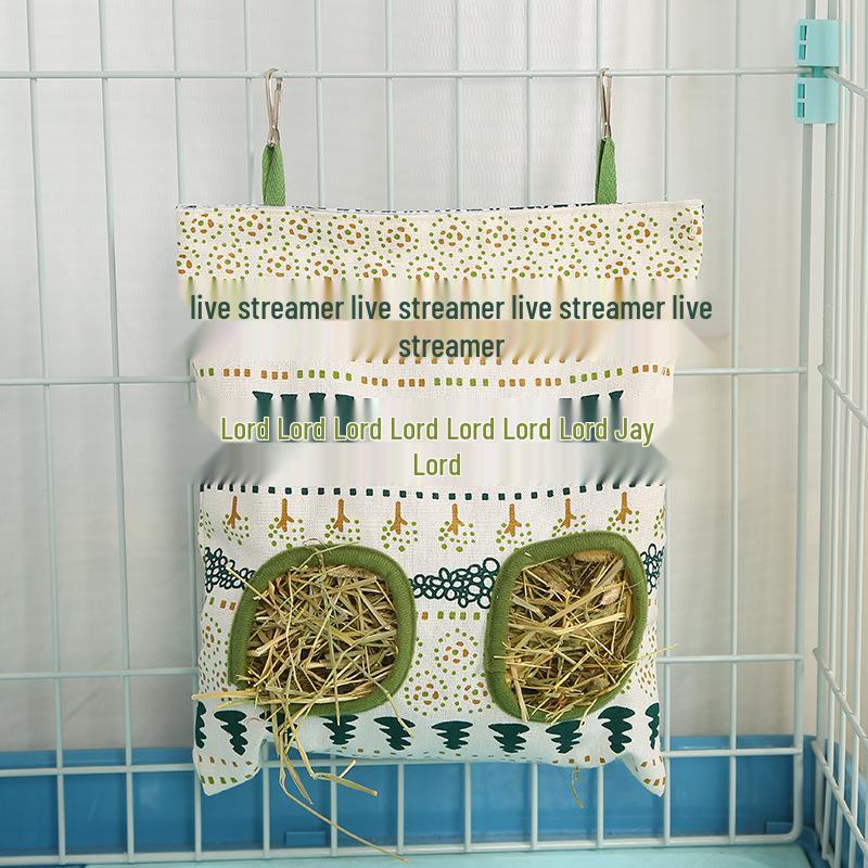Hanging Hay Bag for Rabbits and Guinea Pigs - Cross-Border Grass Feeding Accessory
