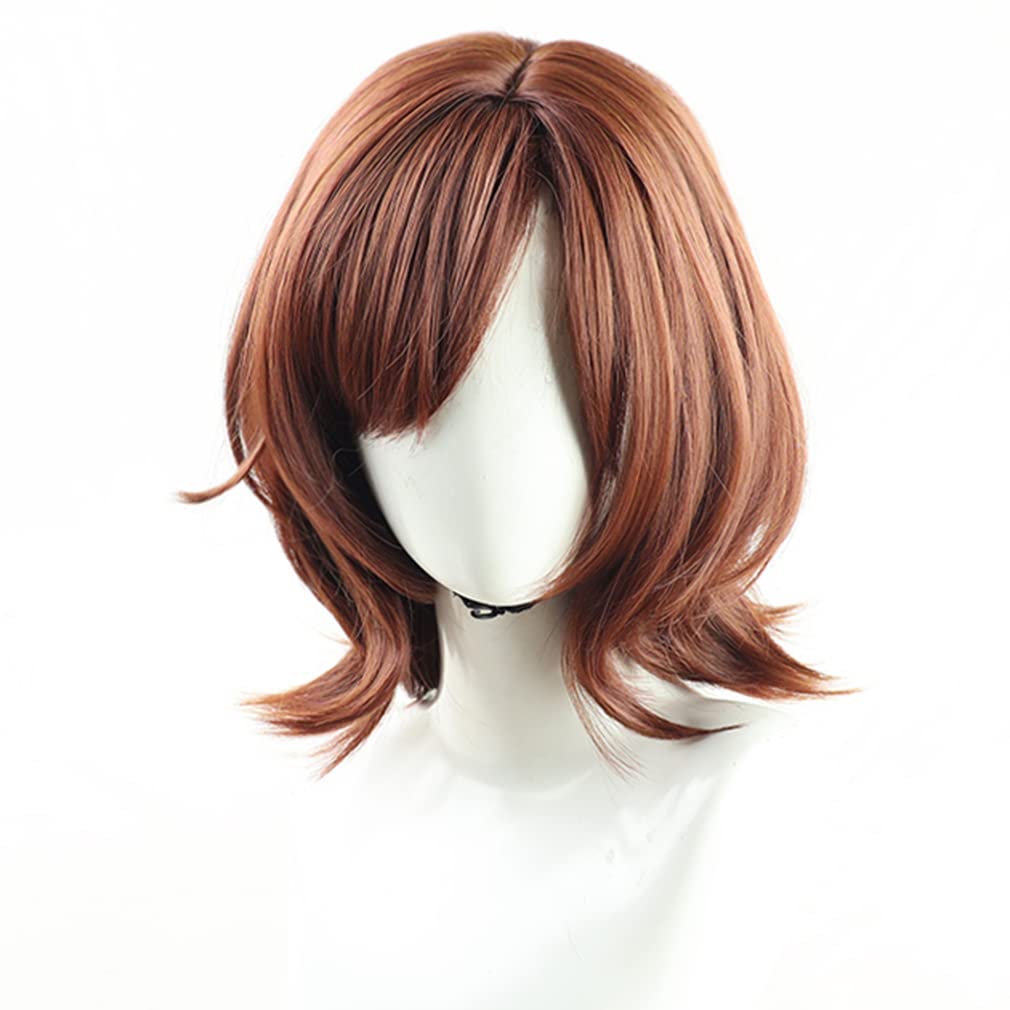 LAOBAO Cosplay Wig - Madoka Higuchi - Heat Resistant, Brown Bob Wig - Costume Accessory for Parties, Halloween, Fancy Dress, School Festivals, Events